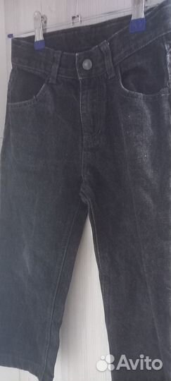 Стильный комплект рубашка и джинсы на 7 лет