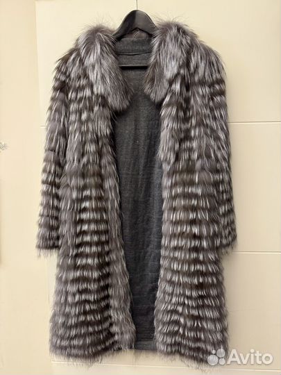 Шуба из меха на трикотажной основе