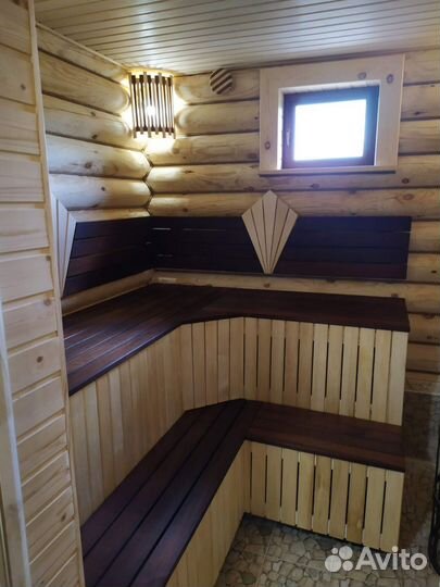 Шлифовка покраска деревянных домов бань