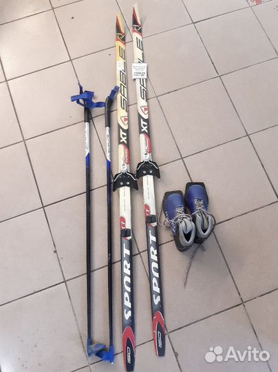 Лыжи беговые пластиковые 158-33 б/ Рассрочка