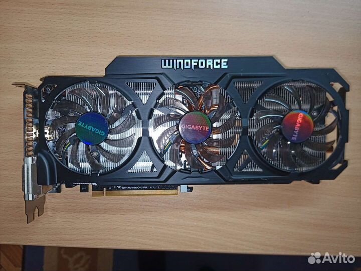 Видеокарта Windforce Gigabyte GV-N770OC-2GD
