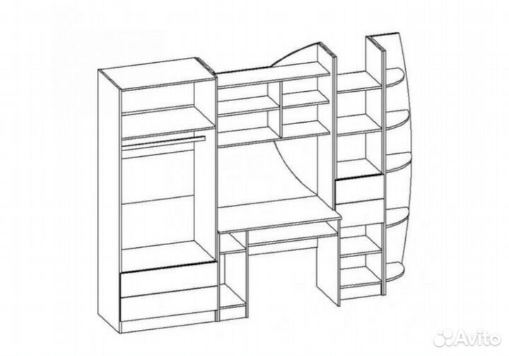 Юниор-2 лдсп Принцесса 1 Стенка