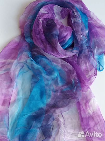 Шарфы Палантины Шелк Шифон Вискоза Новые Rossini