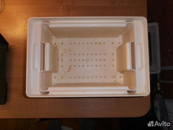 Контейнер двойной, с крышкой 39 х 26 х15