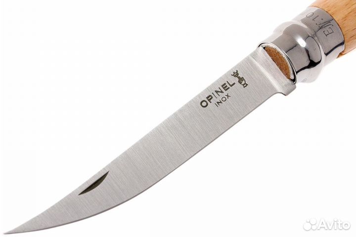 Филейный складной нож opinel № 10 Slim Line бук