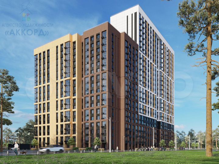 2-к. квартира, 68,5 м², 2/24 эт.