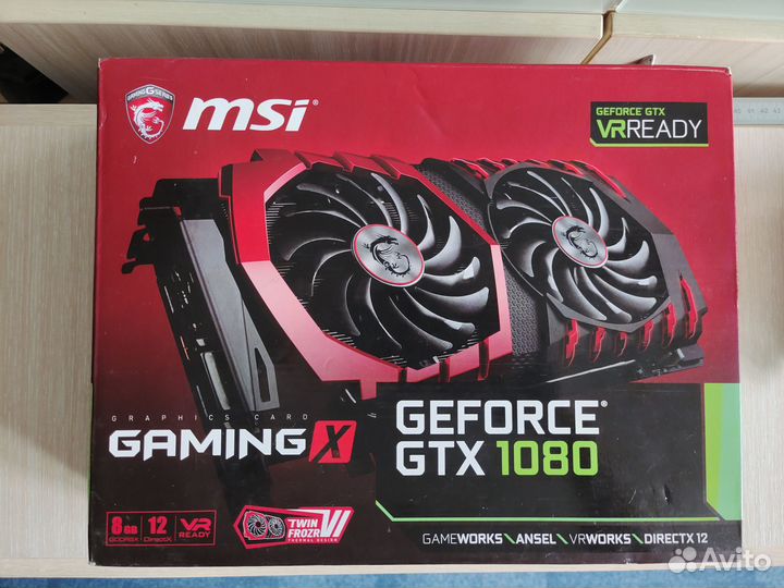 Видеокарта MSI GeForce GTX 1080 gaming X 8G