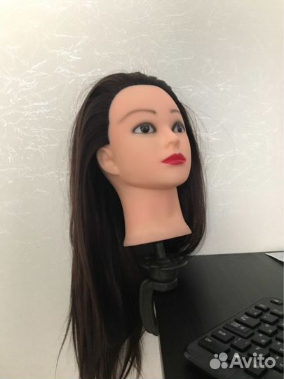 Манекен,голова для причесок, болванка новая+штатив