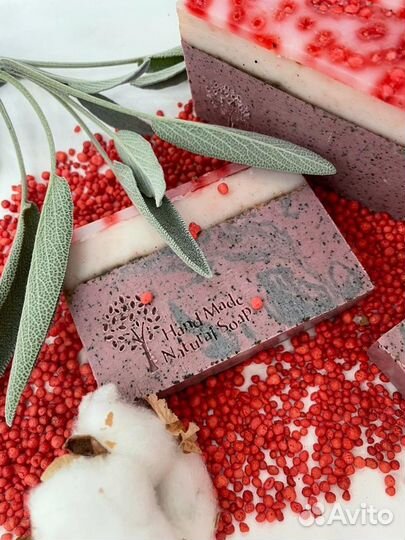 Мыло-скраб ручной работы