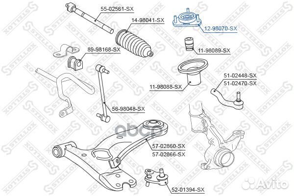 Опора амортизатора переднего Toyota Celica ZZT23#