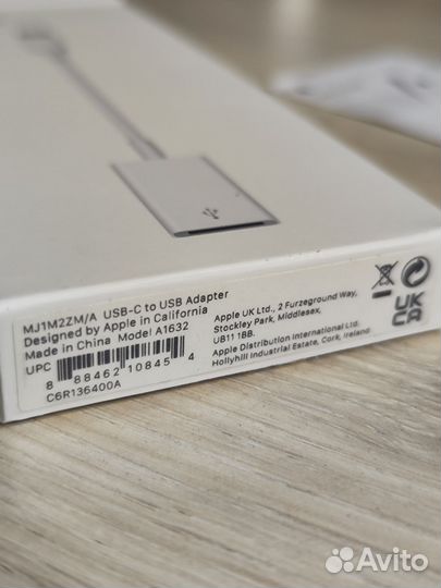 Оригинальный Apple USB-C to USB Adapter