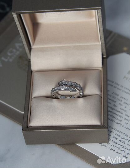 Кольцо bvlgari serpenti 17-17.5 размер