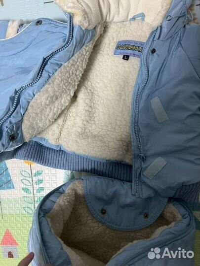 Конверт-комбинизон зимний для мальчика
