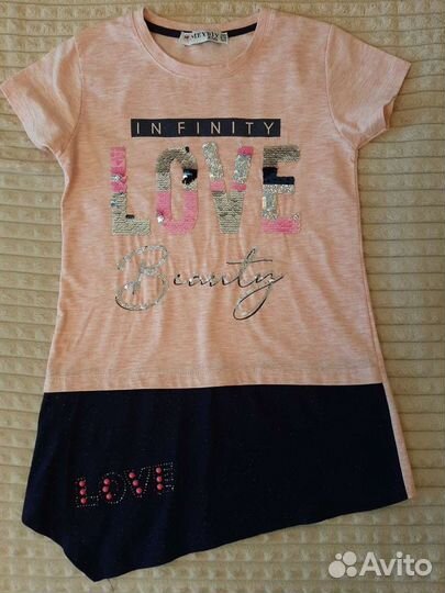 Летние вещи пакетом для девочки на 8-10 лет