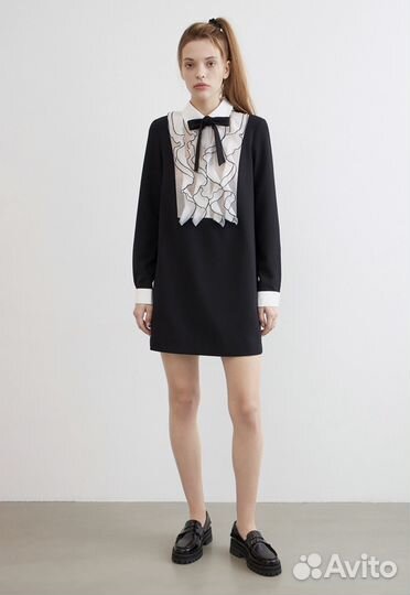 Платье lime черное m