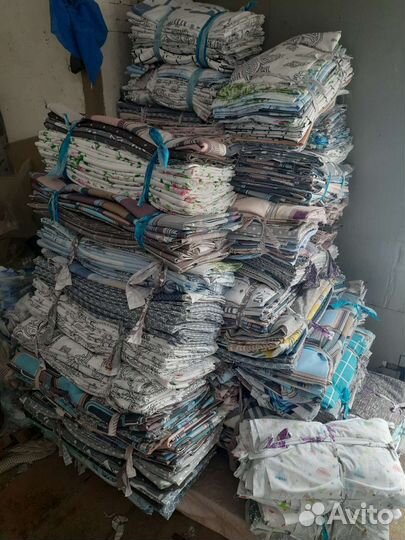 Бязь крупным лоскутом на вес, есть детские