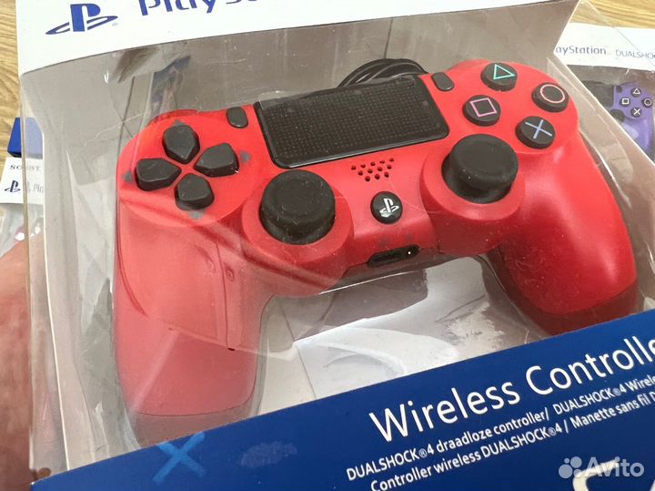 Геймпад для Sony PS4, пк, смартфон (красный)