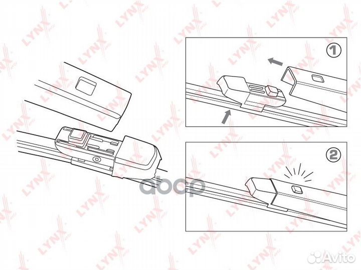 Щетка стеклоочистителя задняя, 280мм LR28K lynx