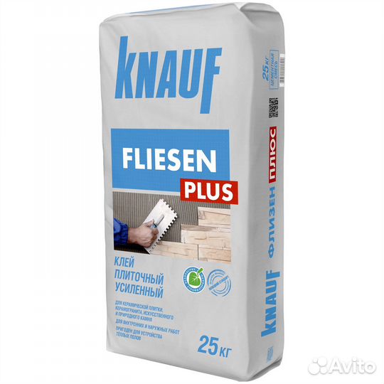 Клей для плитки Knauf Флизен Плюс усиленный 25 кг