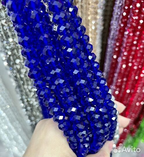 Хрустальные бусины рондель, капля. Читайте