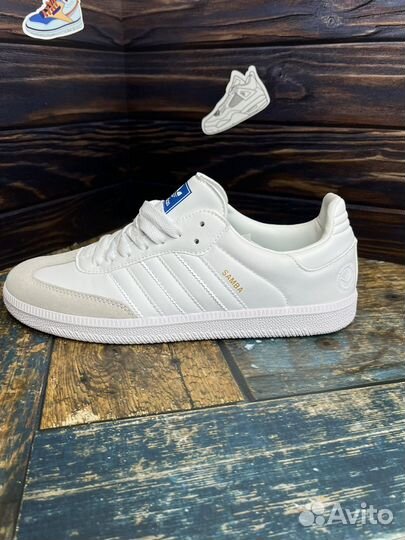 Кроссовки Adidas samba белые