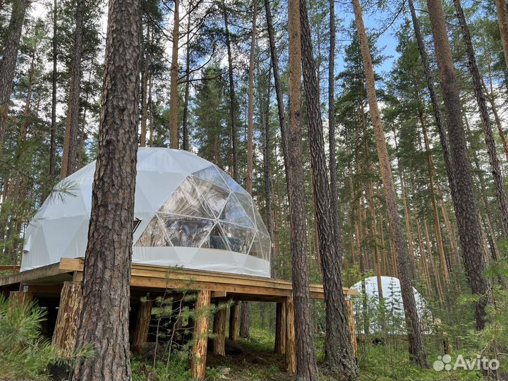 Летний геокупол D6 Сфера для глэмпинга