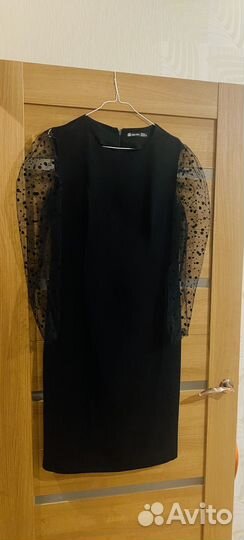 Вечернее платье 48 размер черное женское