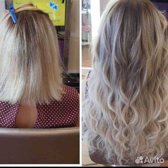 Наращивание волос, коррекция