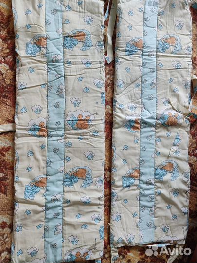 Бортики в кроватку+Балдахин