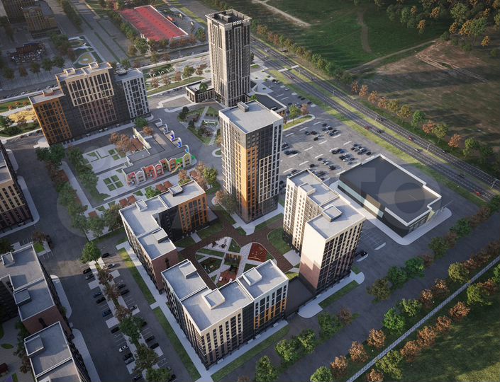 1-к. квартира, 45 м², 9/24 эт.