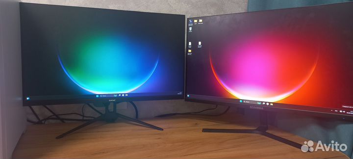 Игровой пк+2 монитора