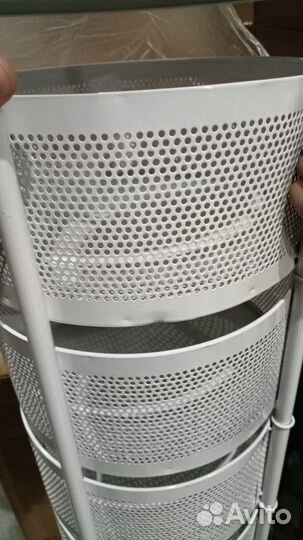 Этажерка металлическая на колесиках