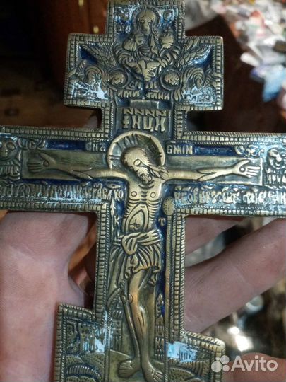 Крест 2 эмали, хороший