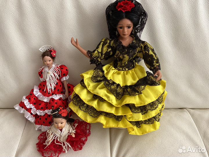 Куклы испанки фарфор одним лотом