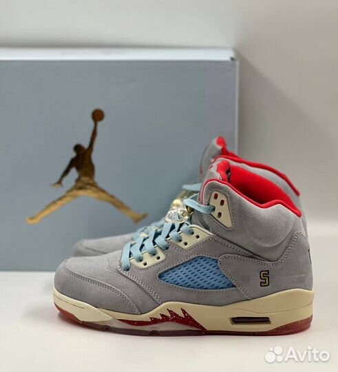Кеды Nike Air jordan 5 retro Ice Blue