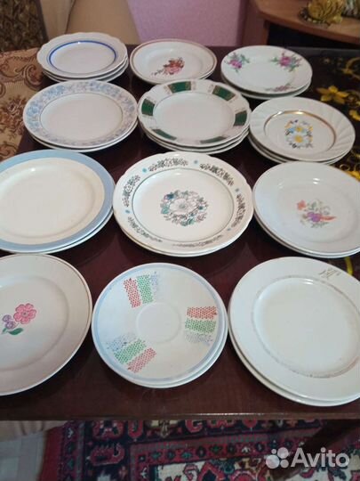 Тарелки и блюдца разных размеров,Дулево,лфз,Корея
