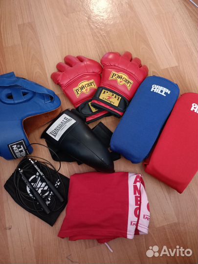Краги для арб,шлем боксерский,шорты самбо,накладки