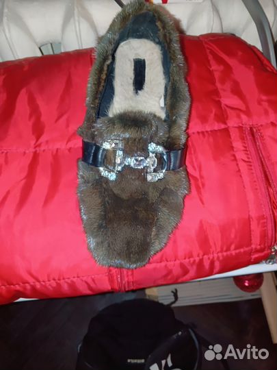 Лоферы зимние женские 36