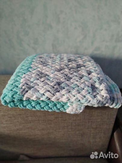 Детский плед вязанный на заказ