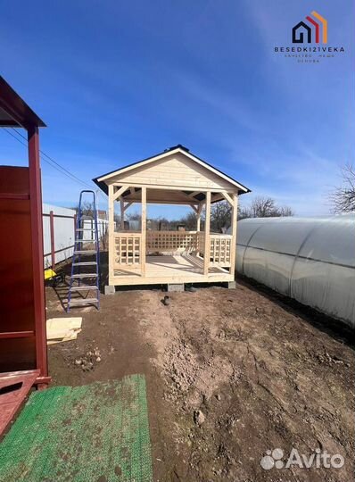 Беседка садовая под ключ