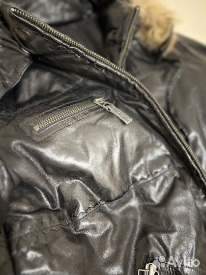 Курта из натуральной кожи