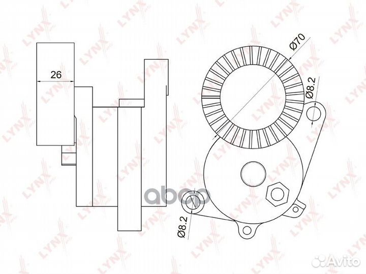 Натяжитель ремня навесного оборудования PT3007