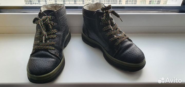 Ботинки Primigi, демисезон, кожа/мех, р-р 33