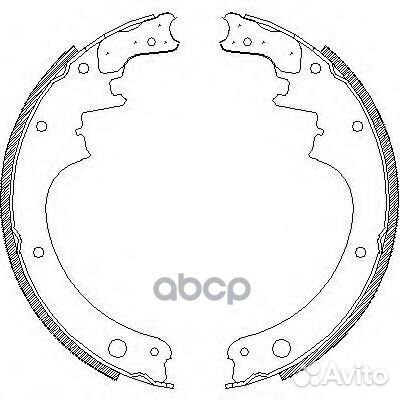 Комплект тормозных колодок 414200 Remsa