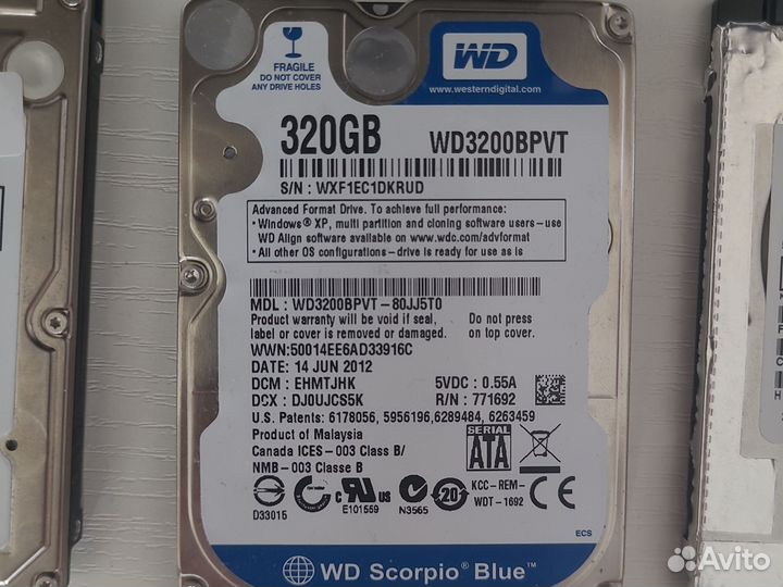 Жесткие диски 2.5. Рабочие