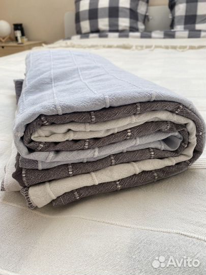 Плед покрывало икеа, 220 240 хлопок
