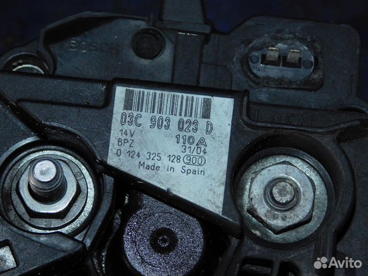 Генератор ауди VW шкода 1,6 FSI