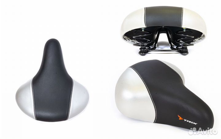 Седло для велосипеда trix комфорт 245 x 210 мм, пр