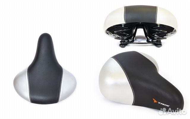 Седло для велосипеда trix комфорт 245 x 210 мм, пр