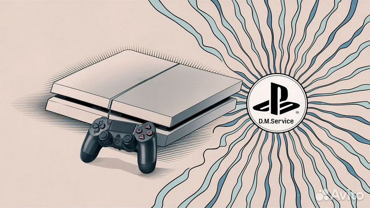 Аренда игровой приставки PS4 Slim без залога